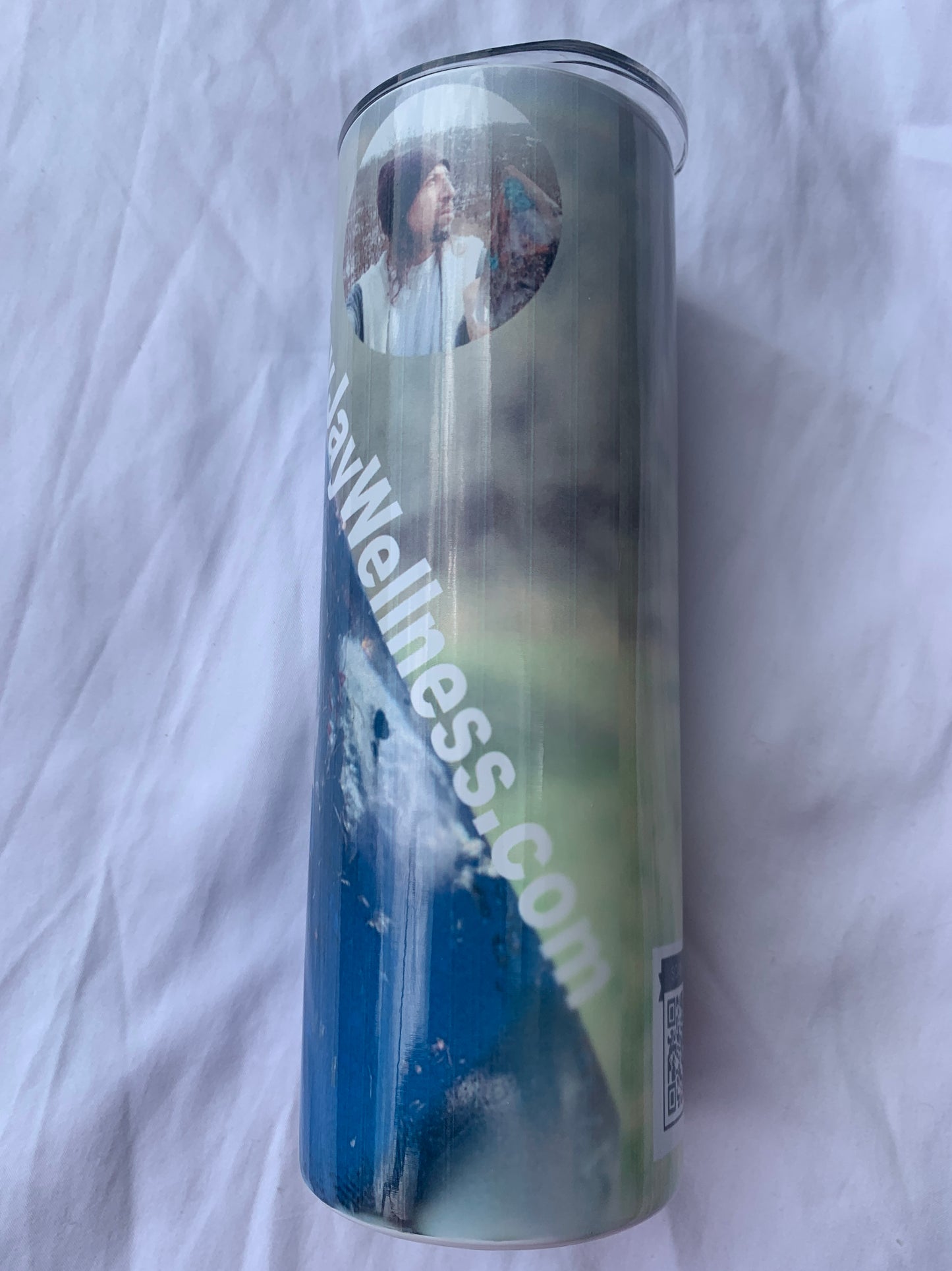 KayJay Wellness custom designed personal drinking tumbler with free orgone TB