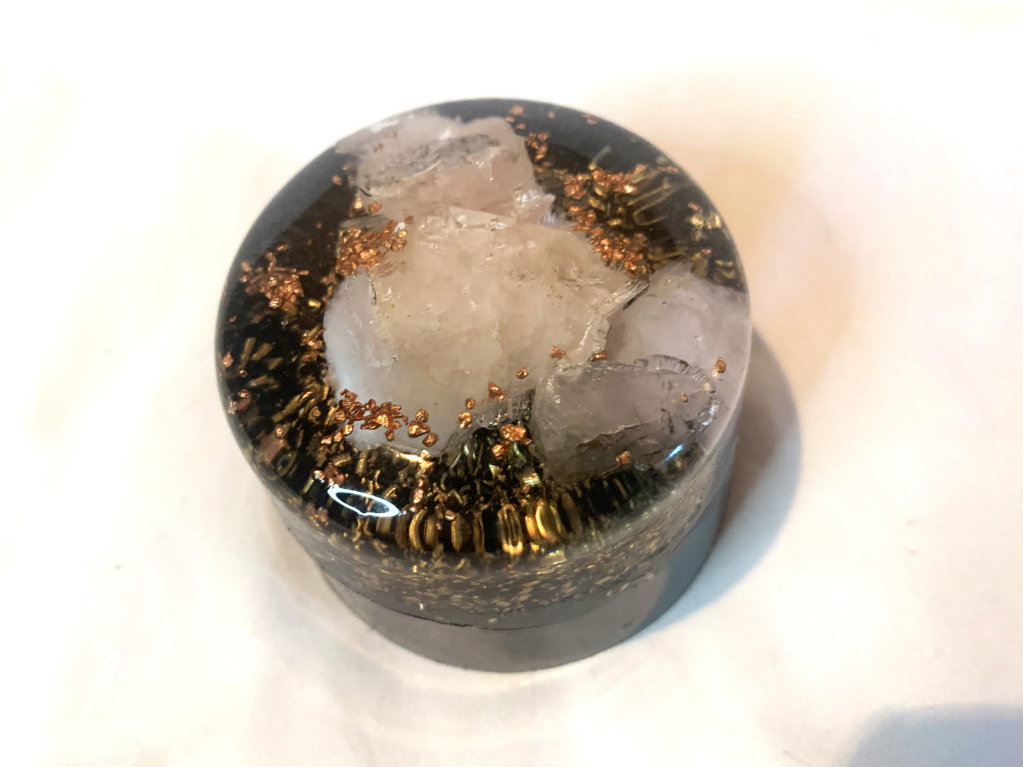 1 med sized KayJay Orgone Energy HHG unit for home office emf protection or travel