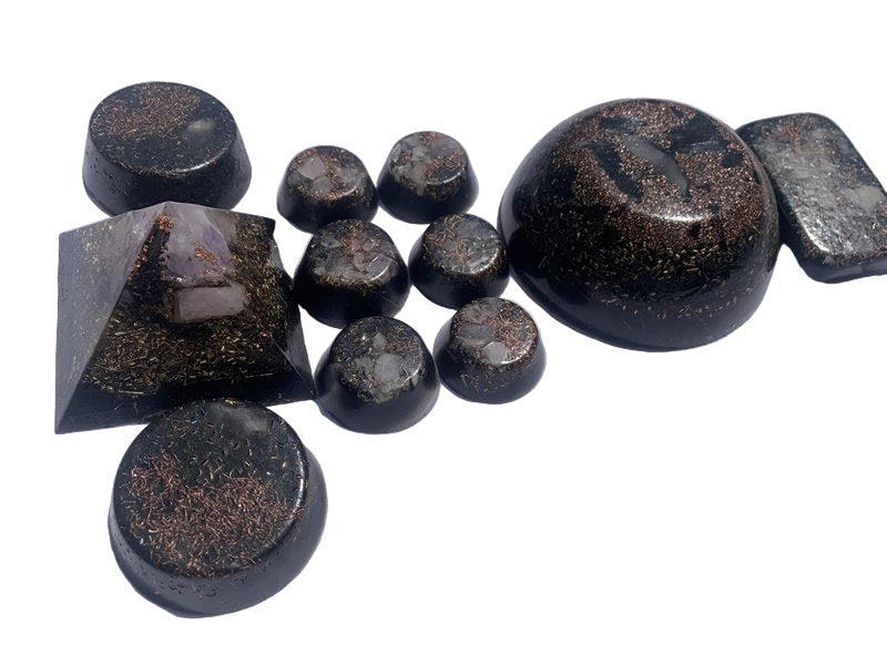11 piece quartz crystal orgone energy home system for home office decoration EMF protection