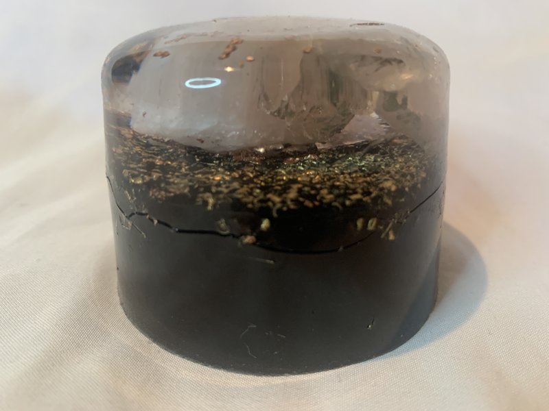 1 med sized KayJay Orgone Energy HHG unit for home office emf protection or travel