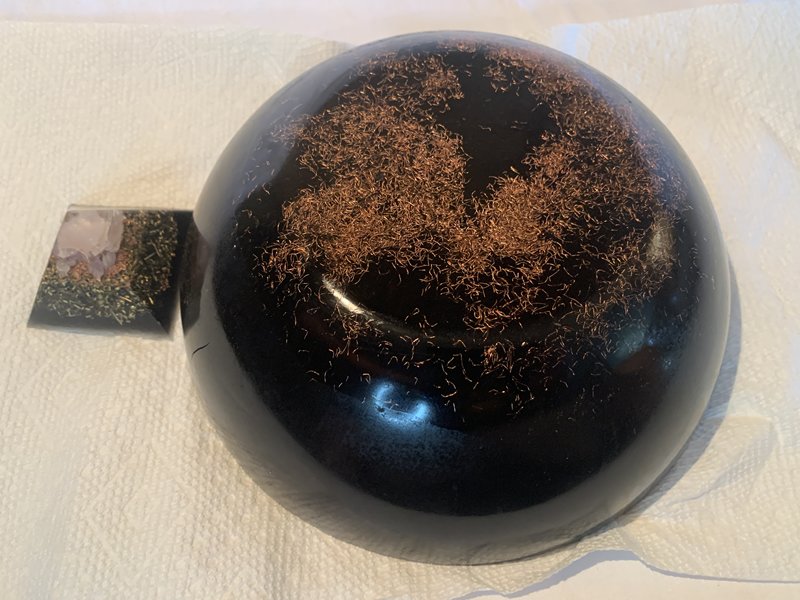 extra large Jumbo sized KayJay Orgone Bunk-R buster with 1 free Orgone pyramid