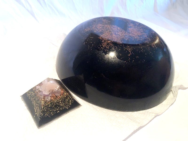 extra large Jumbo sized KayJay Orgone Bunk-R buster with 1 free Orgone pyramid