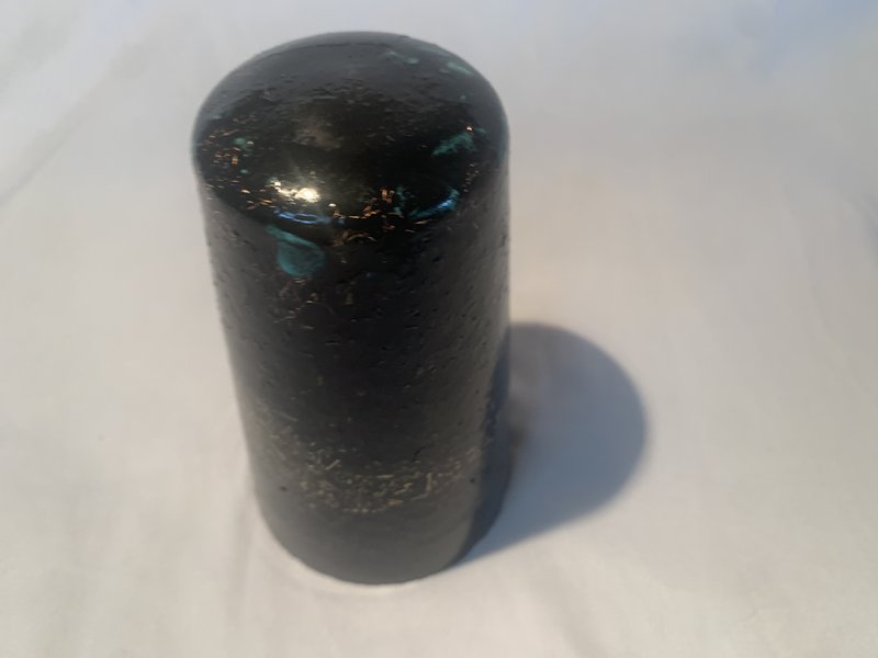 1 large black quartz crystal hand made orgone energy tower