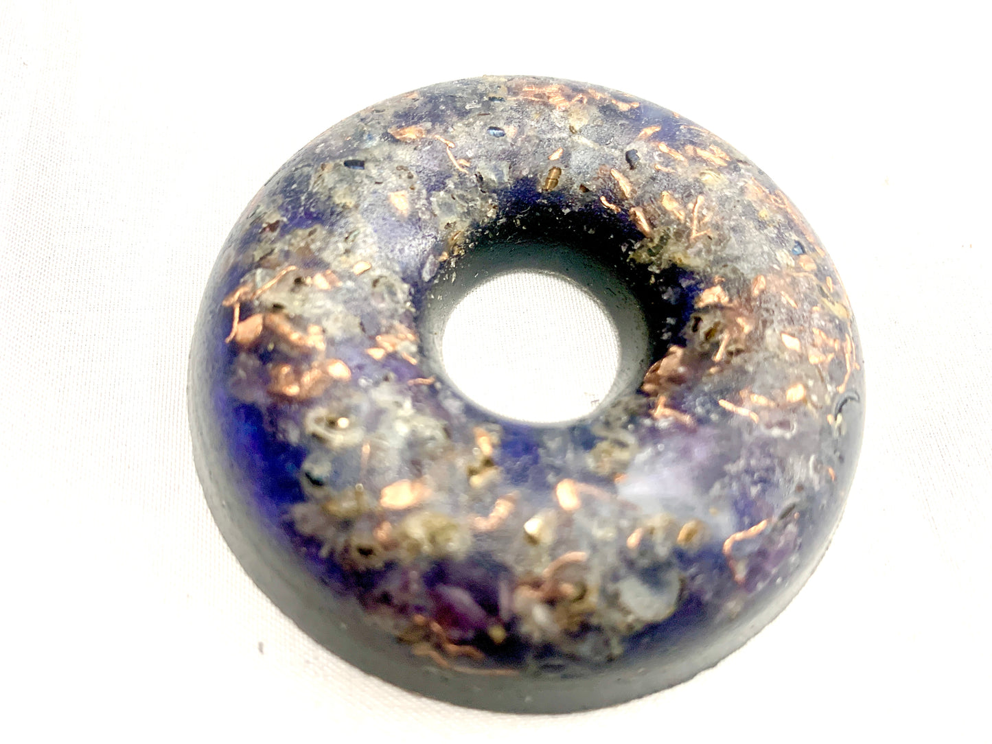 1 hand made aesthetic quartz crystal Orgone Energy ring for EMF protection for home or travel
