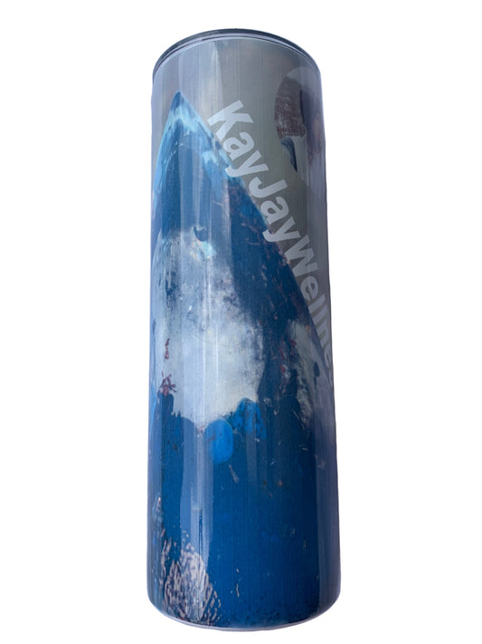 KayJay Wellness custom designed personal drinking tumbler with free orgone TB