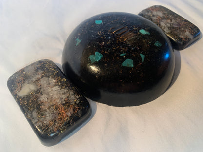 1 custom hand made KayJay small sized Orgone Bunk-R Buster with 2 free orgone bricks