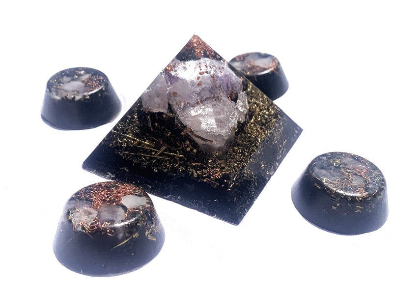 Best selling KayJay Wellness premium Orgone Energy pyramid gift set for home office emf protection