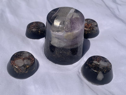 5 piece Orgone Energy gift set for home or office decoration meditation emf protection