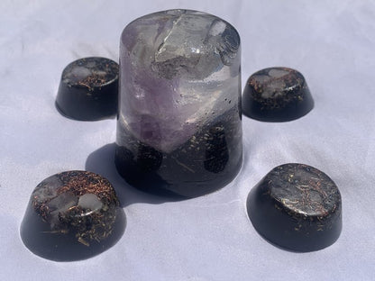 5 piece Orgone Energy gift set for home or office decoration meditation emf protection