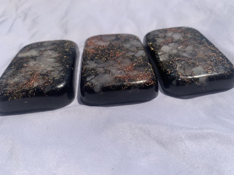 3 piece Orgone Energy brick set for travel home or office emf protection
