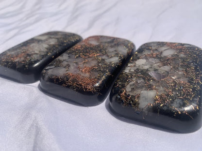 3 piece Orgone Energy brick set for travel home or office emf protection