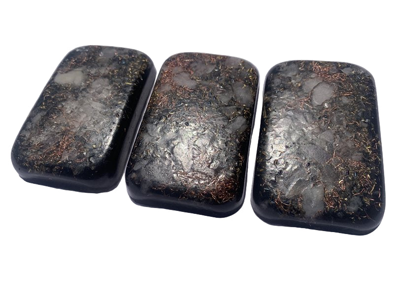 3 piece Orgone Energy brick set for travel home or office emf protection