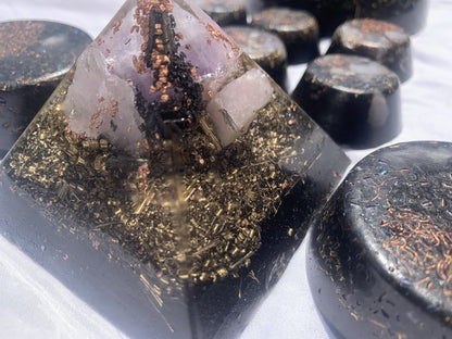 11 piece quartz crystal orgone energy home system for home office decoration EMF protection