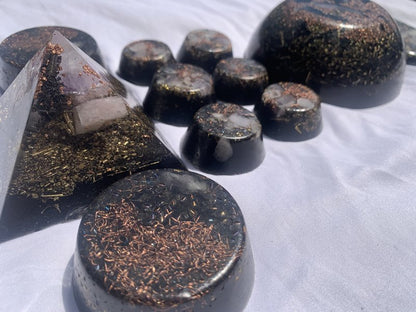 11 piece quartz crystal orgone energy home system for home office decoration EMF protection