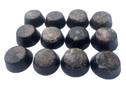 KayJay Wellness hand made set of 12 Orgone Energy Wellness pucks home decoration garden outdoor emf protection office travel