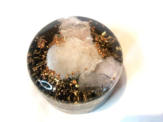 1 med sized KayJay Orgone Energy HHG unit for home office emf protection or travel