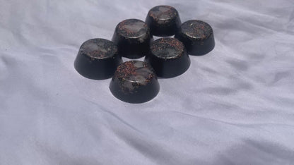 set of 6 authentic hand made KayJay wellness Orgone Energy wellness pucks