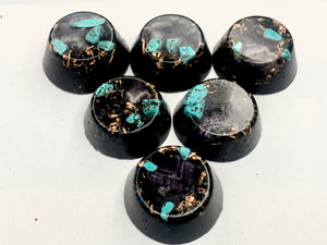 6 piece Orgone Tb set for emf protection home decoration travel