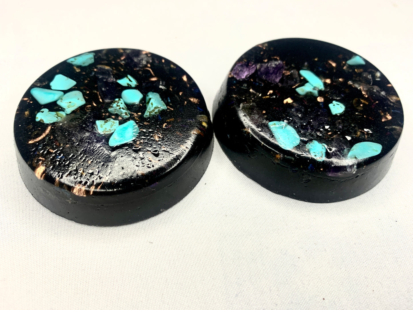 2 piece Orgone TB set with Turquoise and copper