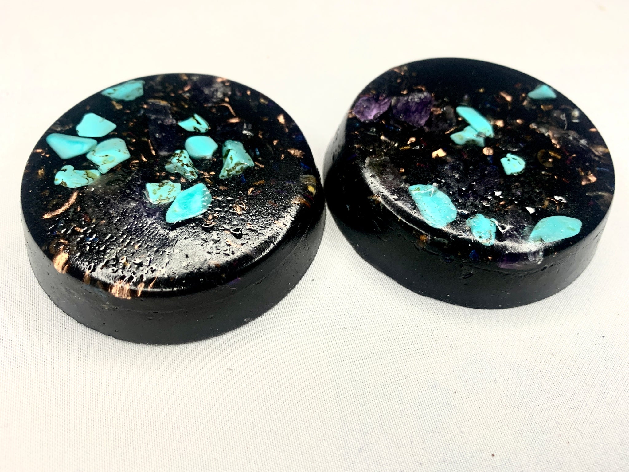 2 piece Orgone TB set with Turquoise and copper
