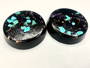 2 piece Orgone TB set with Turquoise and copper