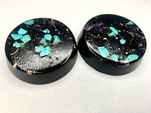 2 piece Orgone TB set with Turquoise and copper