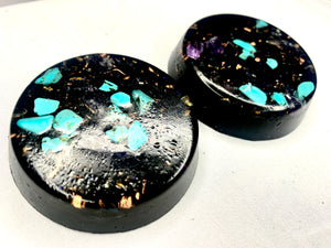 2 piece Orgone TB set with Turquoise and copper