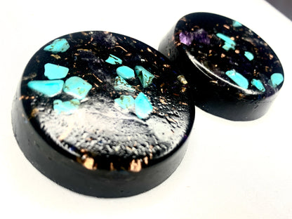 2 piece Orgone TB set with Turquoise and copper