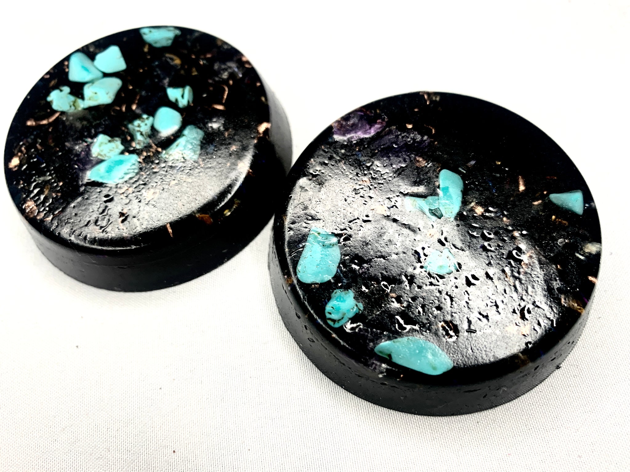 2 piece Orgone TB set with Turquoise and copper
