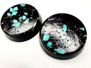 2 piece Orgone TB set with Turquoise and copper