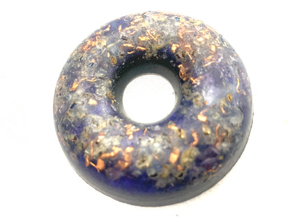 1 hand made aesthetic quartz crystal Orgone Energy ring for EMF protection for home or travel