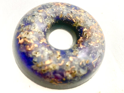 1 hand made aesthetic quartz crystal Orgone Energy ring for EMF protection for home or travel