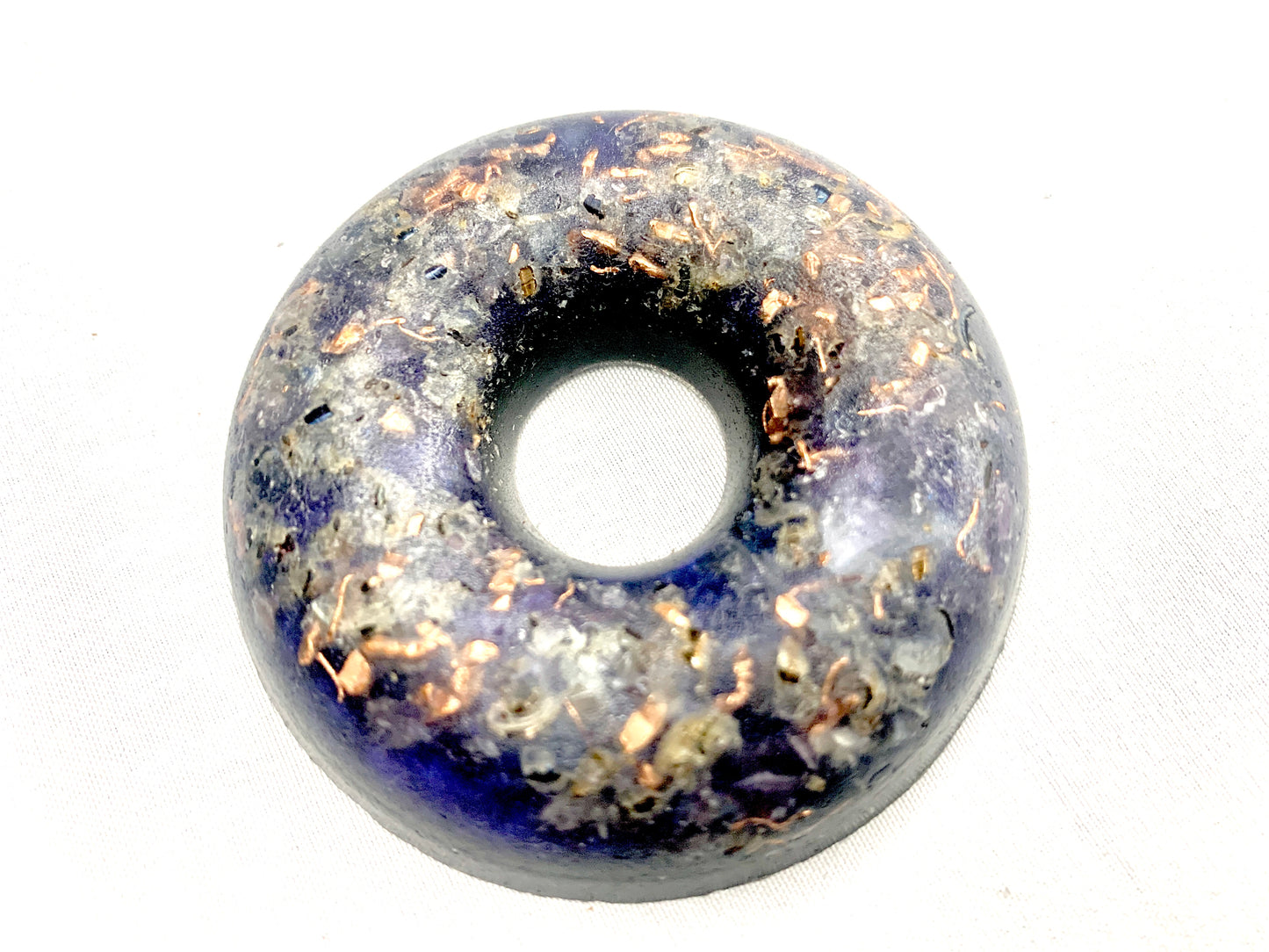 1 hand made aesthetic quartz crystal Orgone Energy ring for EMF protection for home or travel