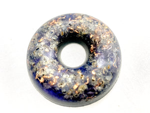 1 hand made aesthetic quartz crystal Orgone Energy ring for EMF protection for home or travel