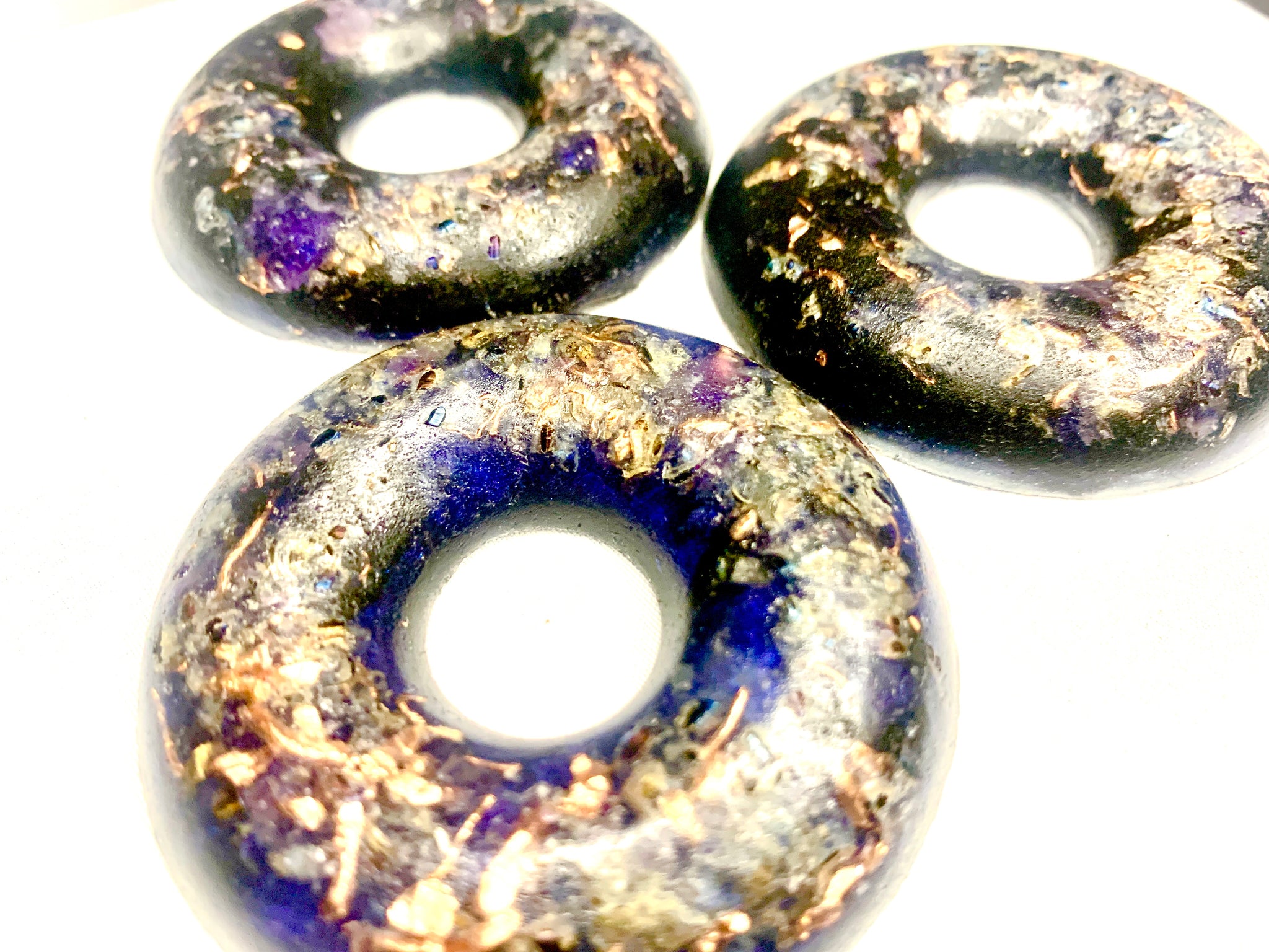 set of 3 Orgone Energy power rings EMF protection decoration travel gifts for all