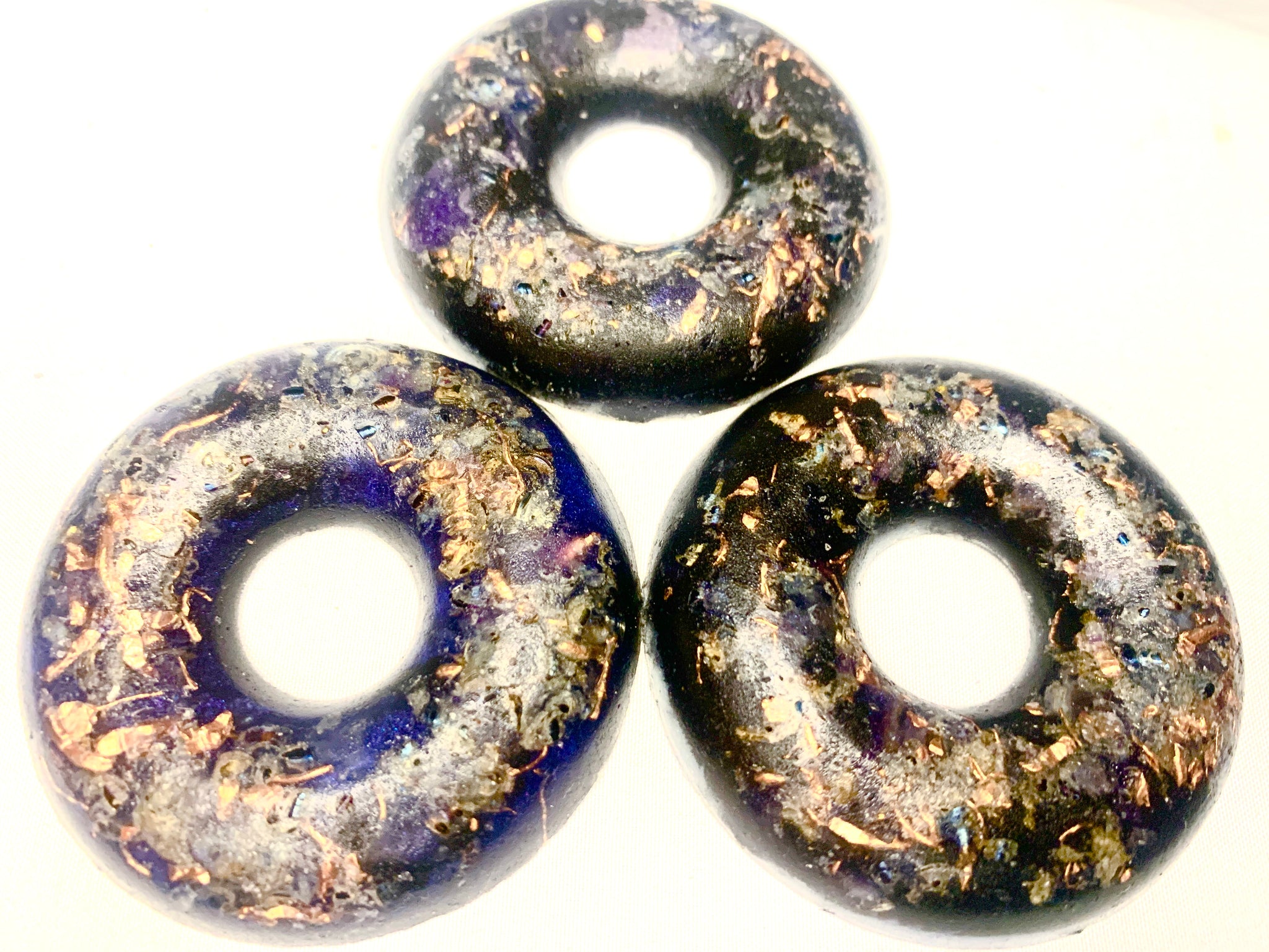 set of 3 Orgone Energy power rings EMF protection decoration travel gifts for all