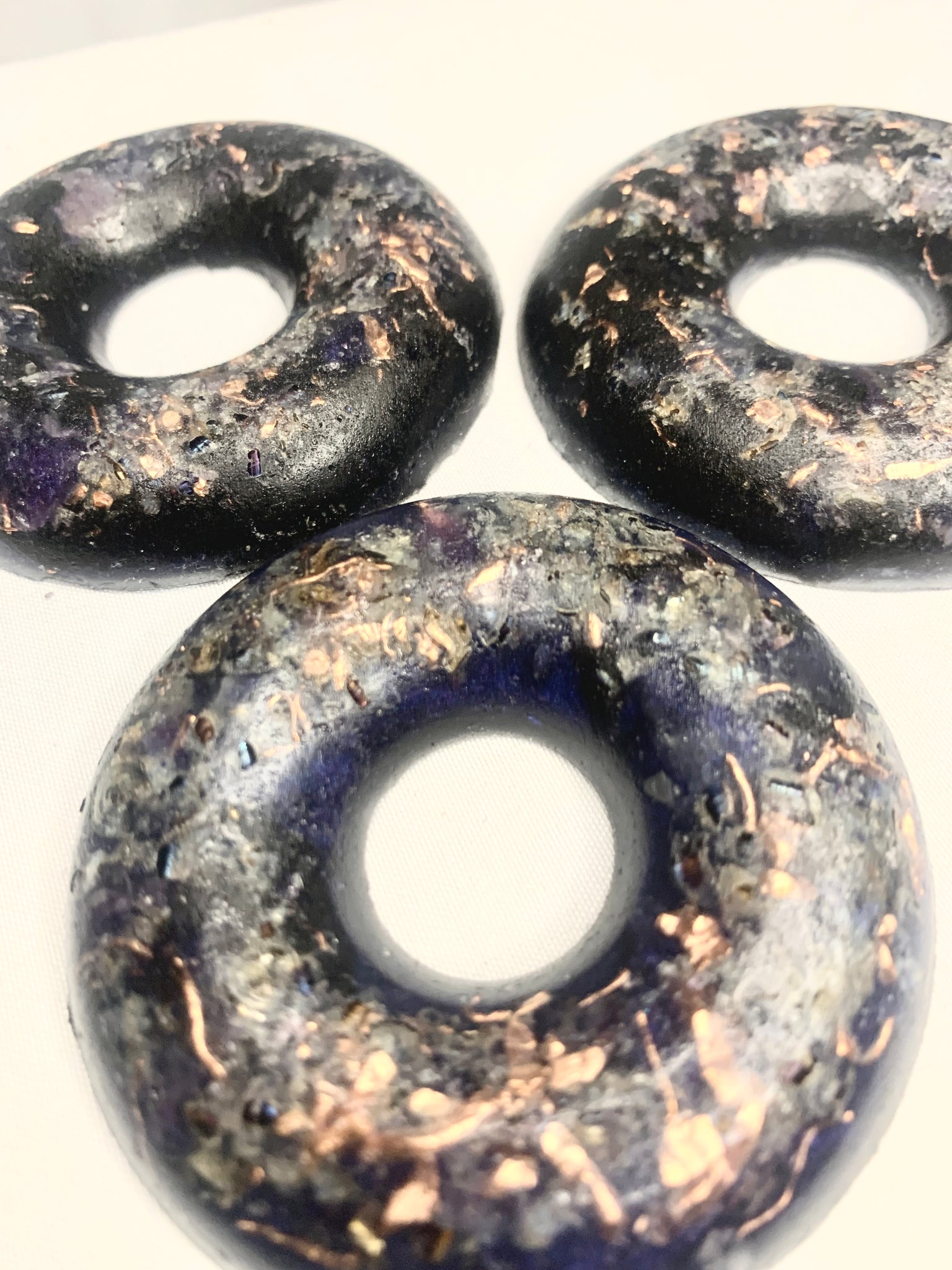 set of 3 Orgone Energy power rings EMF protection decoration travel gifts for all